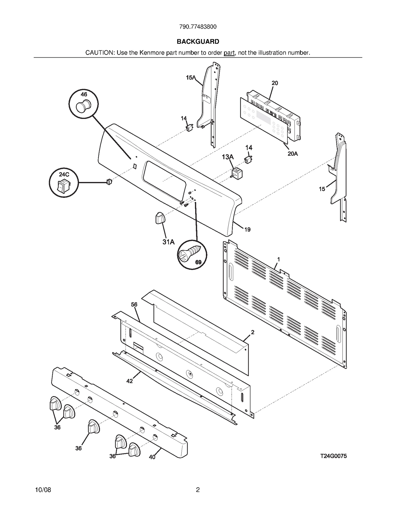Repair Parts List