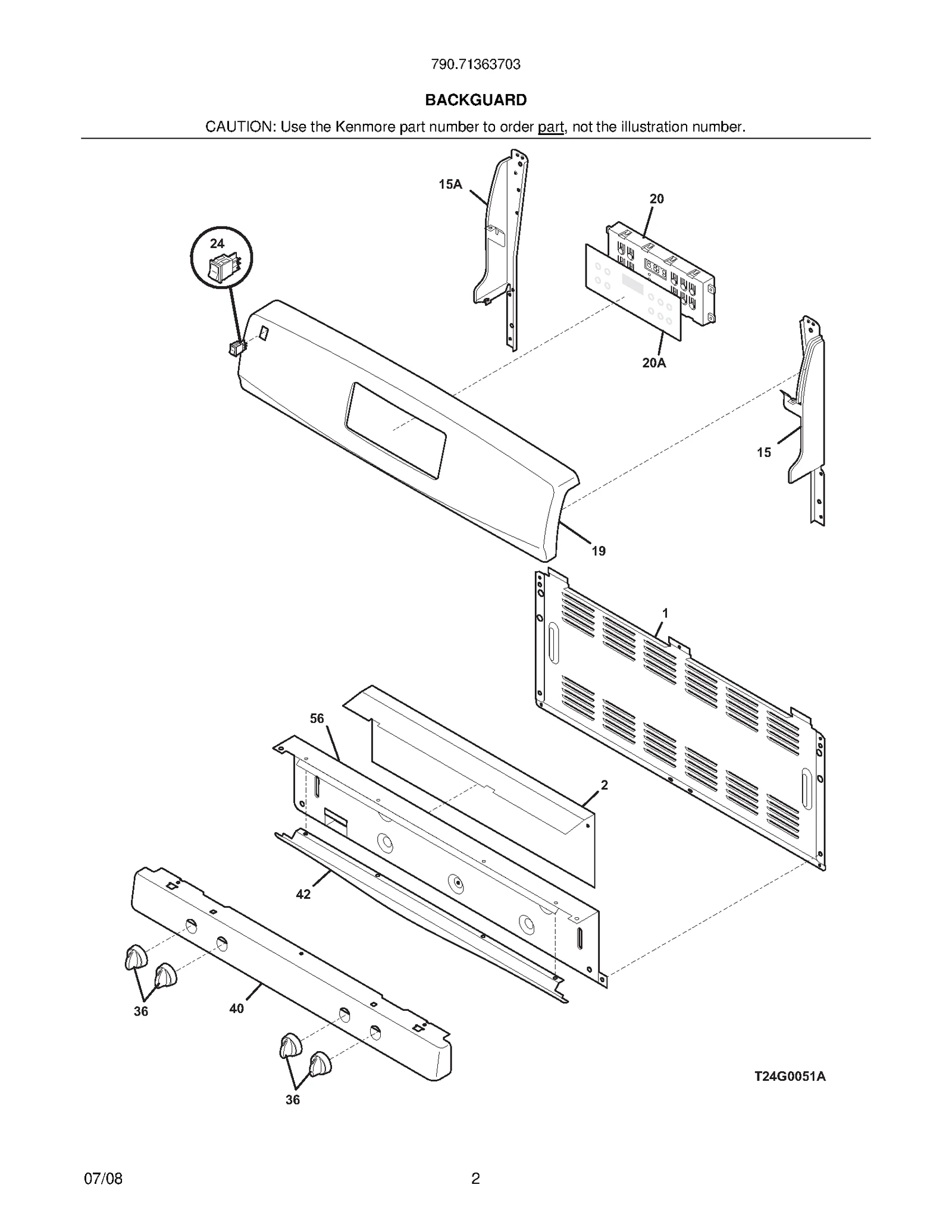 Repair Parts List