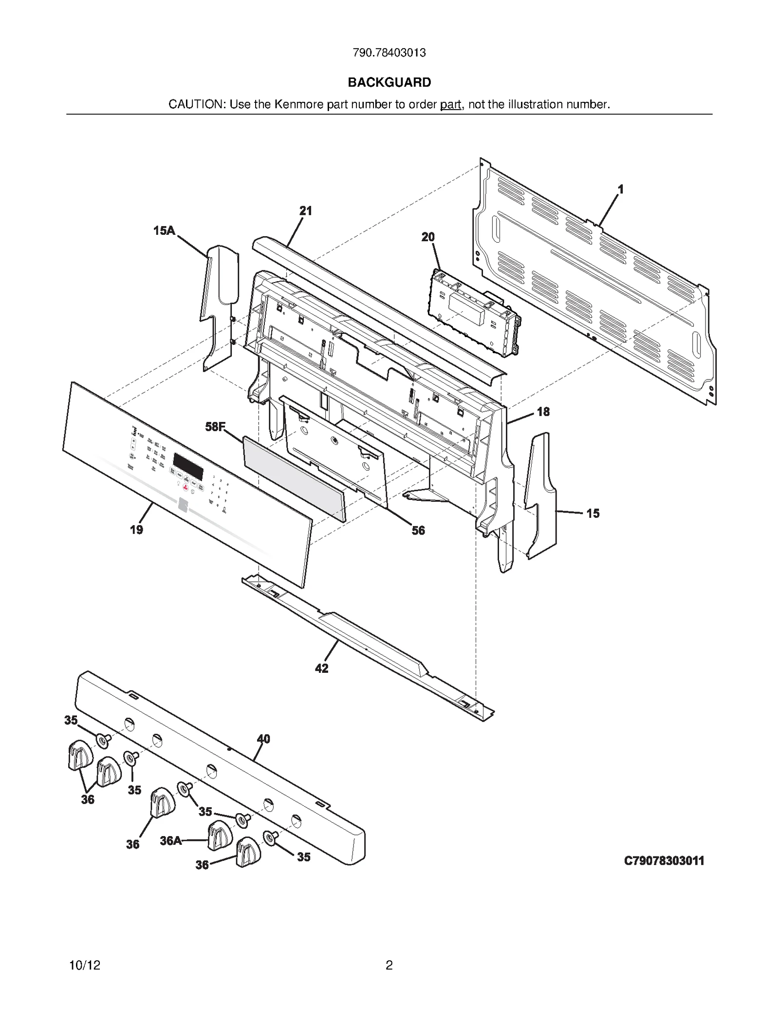 Repair Parts List