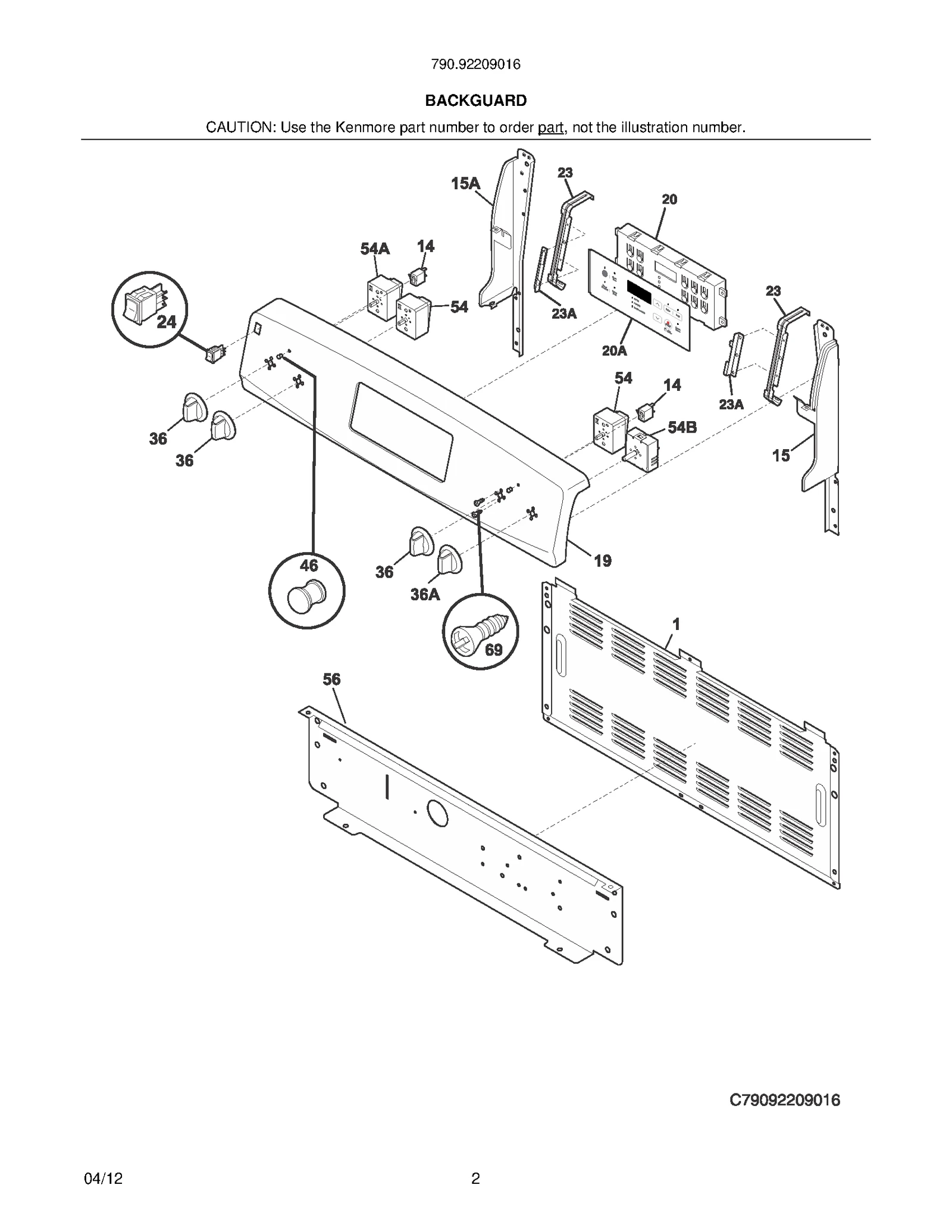 Repair Parts List