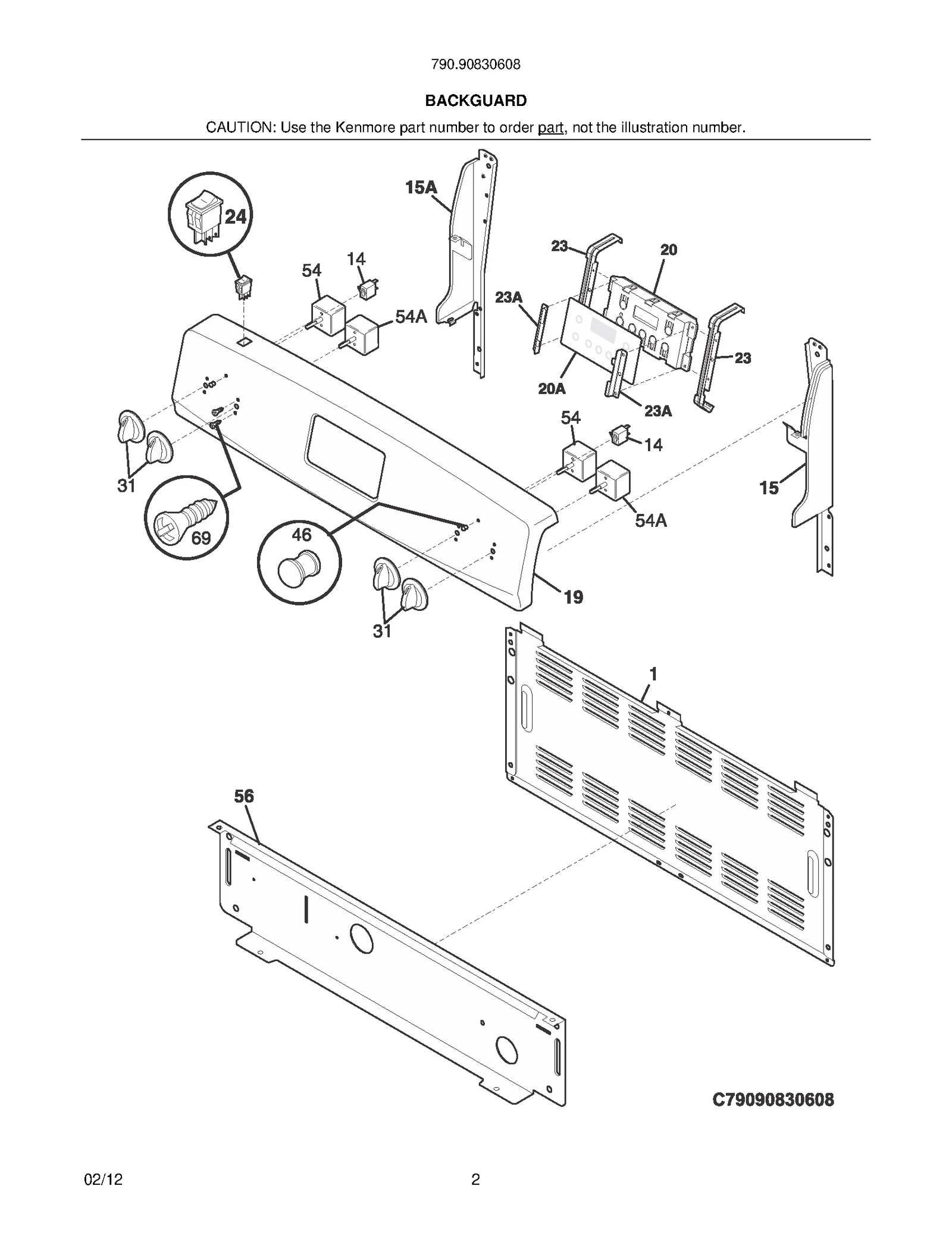 Repair Parts List