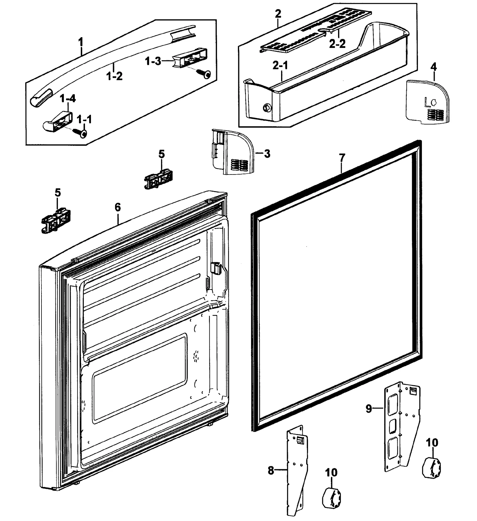 Door Handle Bar Assembly