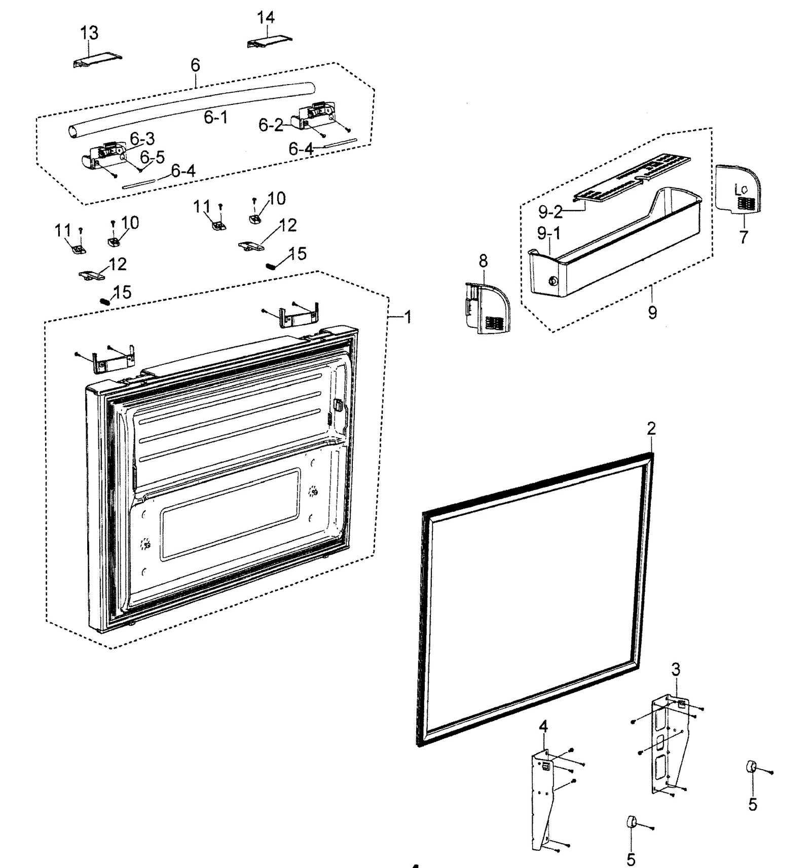 Left Door Handle Cap Assembly
