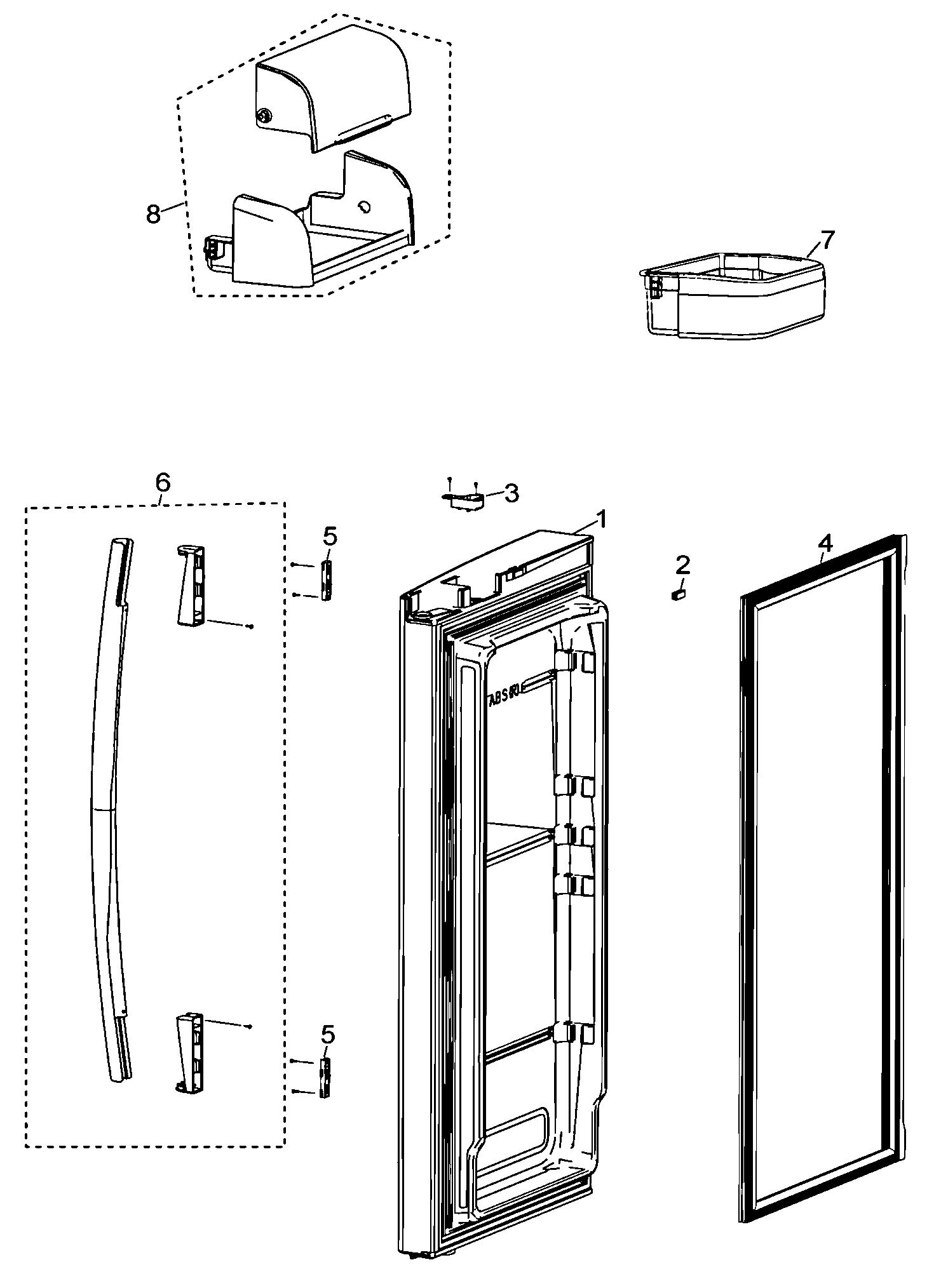 Right Hand Door Foam Assembly