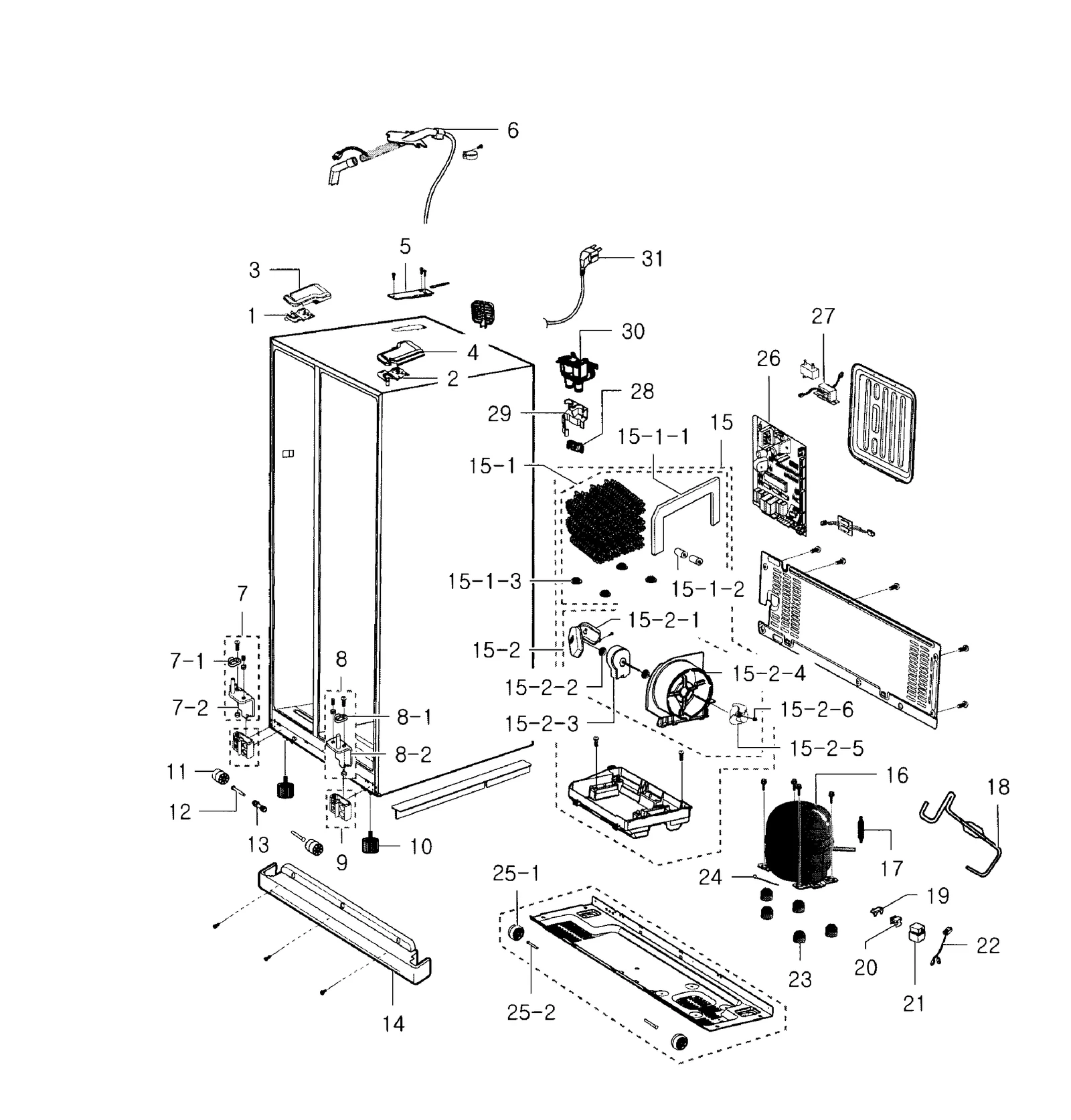 Ice Water Pipe Assembly