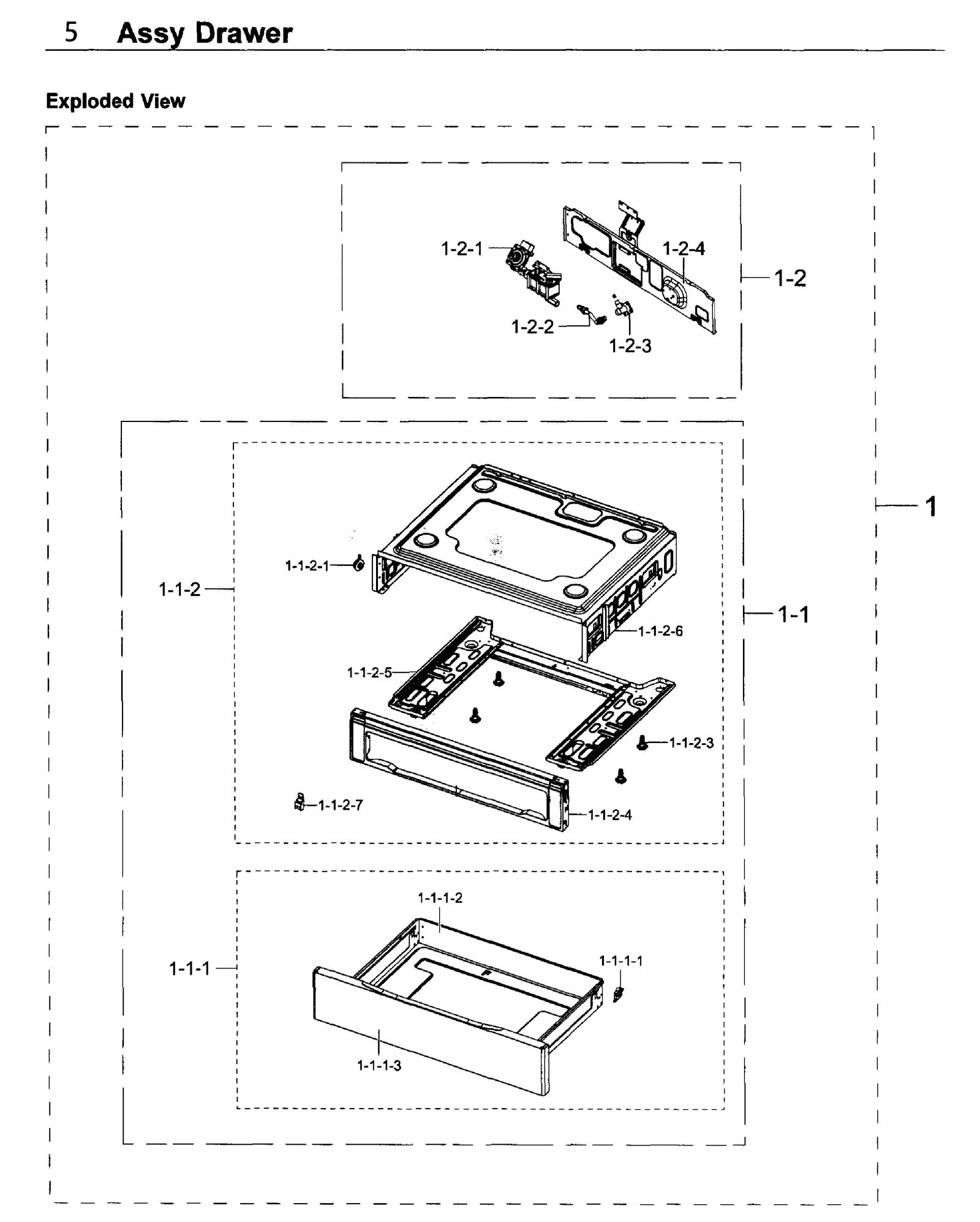 Drawer Assembly NX58K3310SW White
