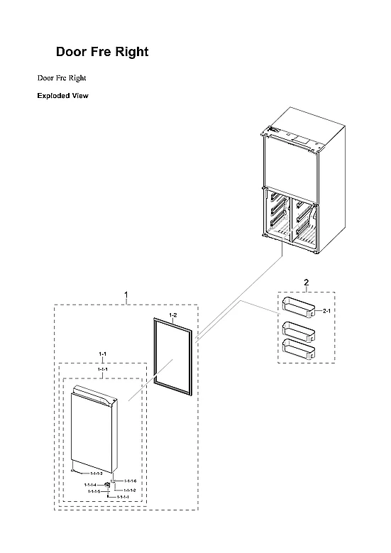 Right Foam Door Assembly