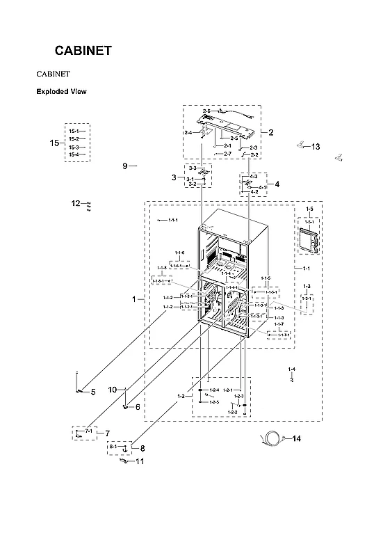 Low Right Hinge Assembly