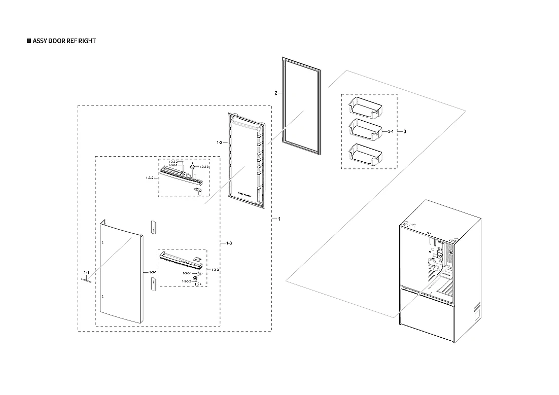 Right Door Foam Assembly