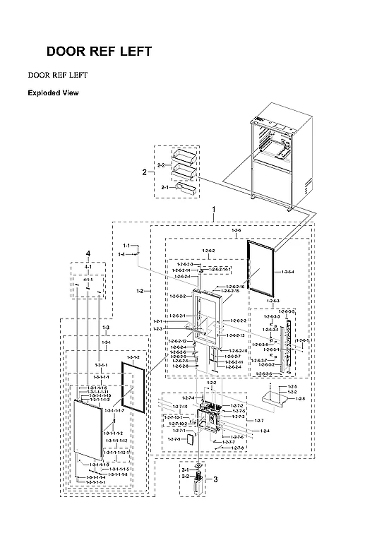 Left Outer Door Foam Assembly