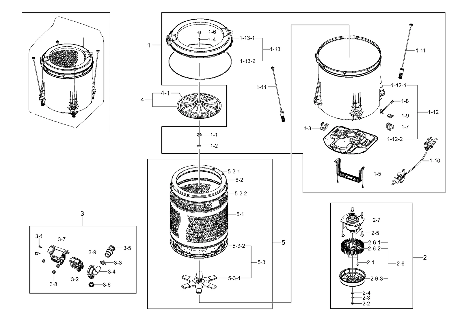 Semi Tub Outer Assembly