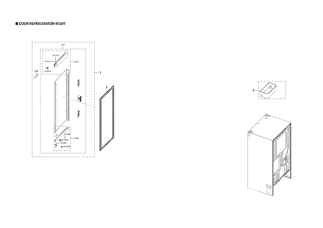 Right Door Foam Assembly