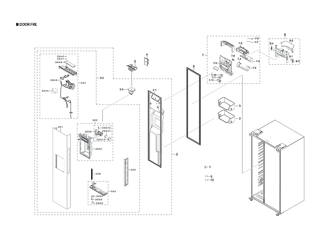 Assy Door Foam-Fre