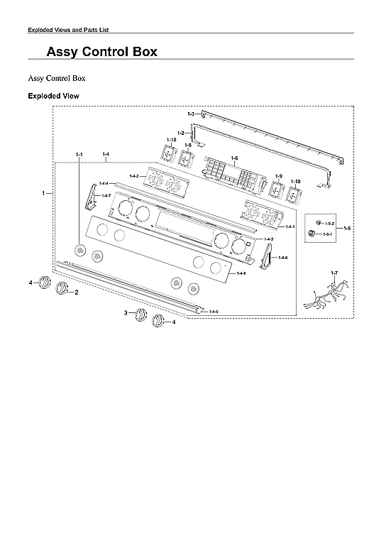 Knob Assembly for NE63T8511SS ABS PC