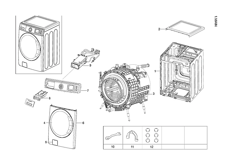 Top Cover Assembly WF56H