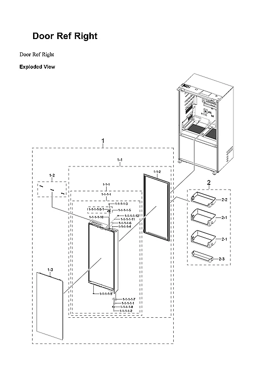 Right Foam Door Assembly
