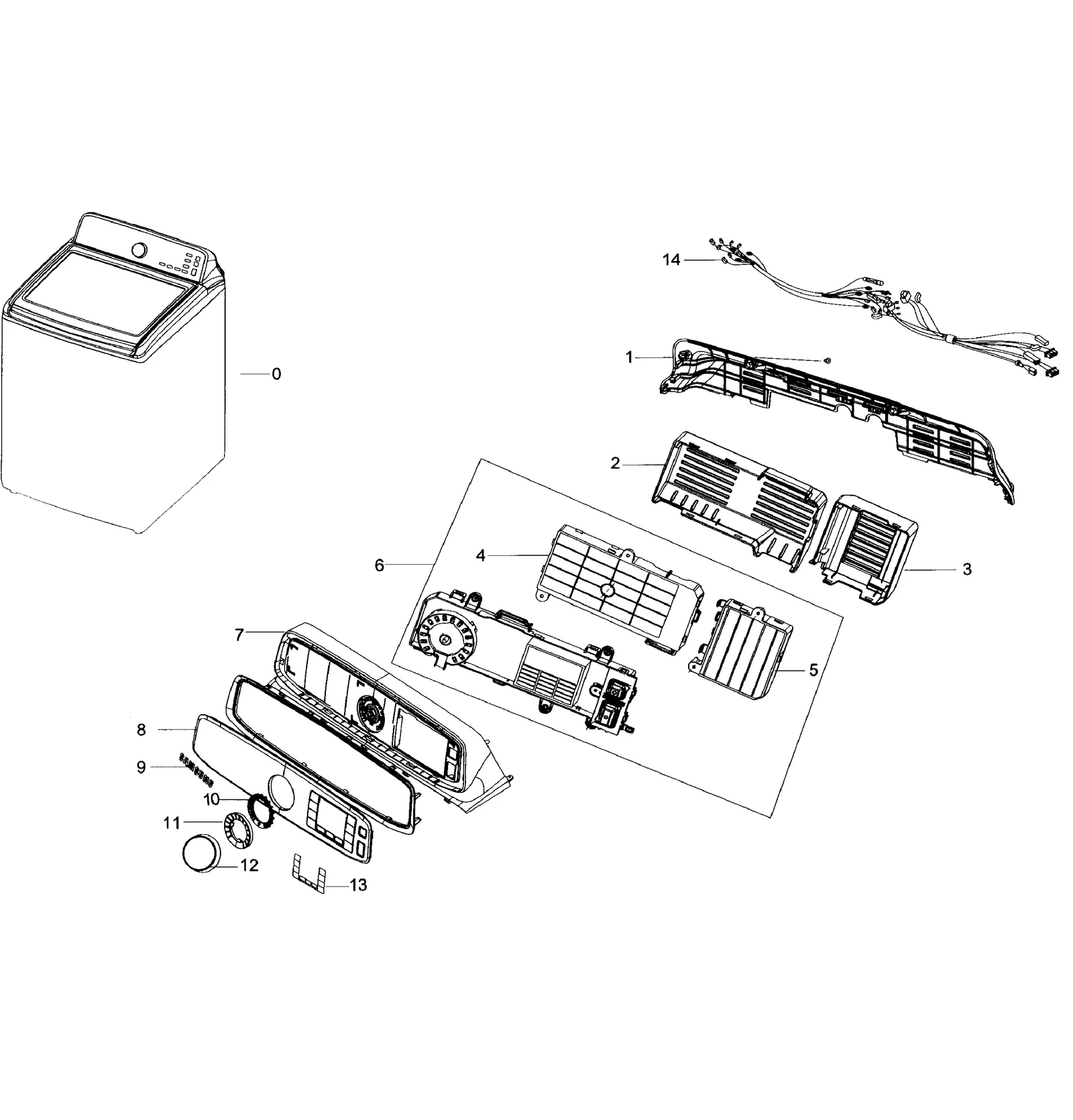 Assembly S.PANEL CONTROL;WA56H9000