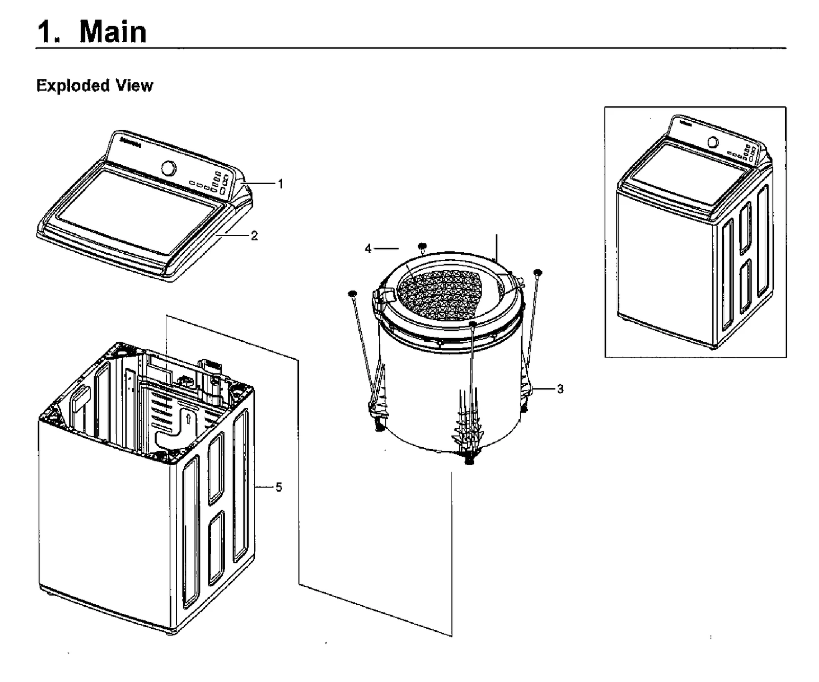 Frame Assembly WA7000H WA48H7400