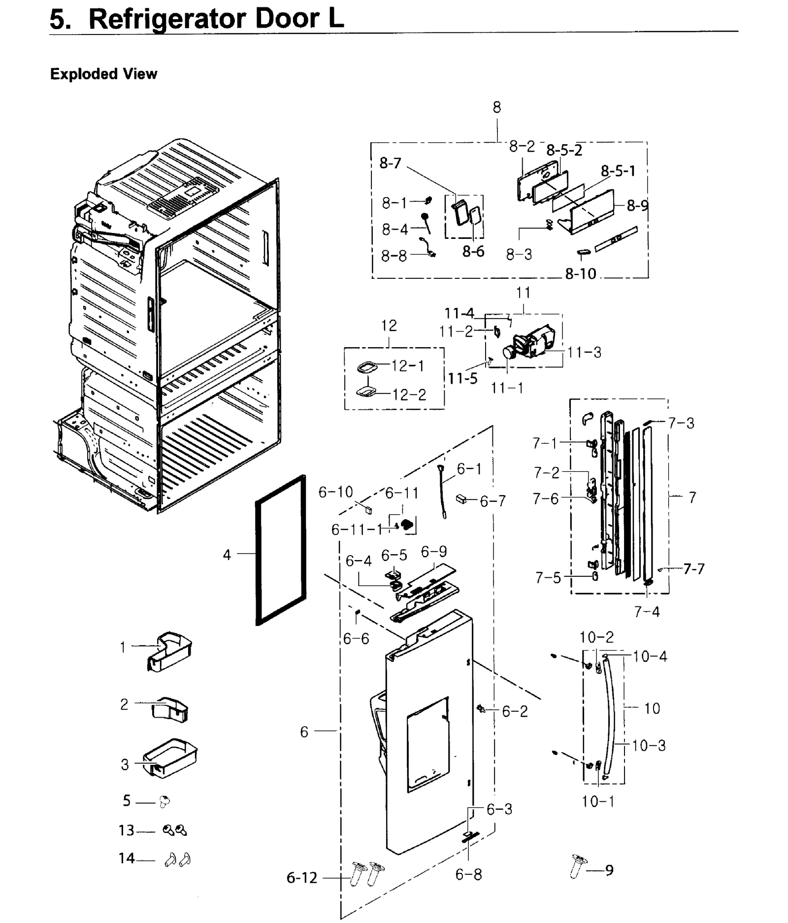 Left Door Plate Opus1-14