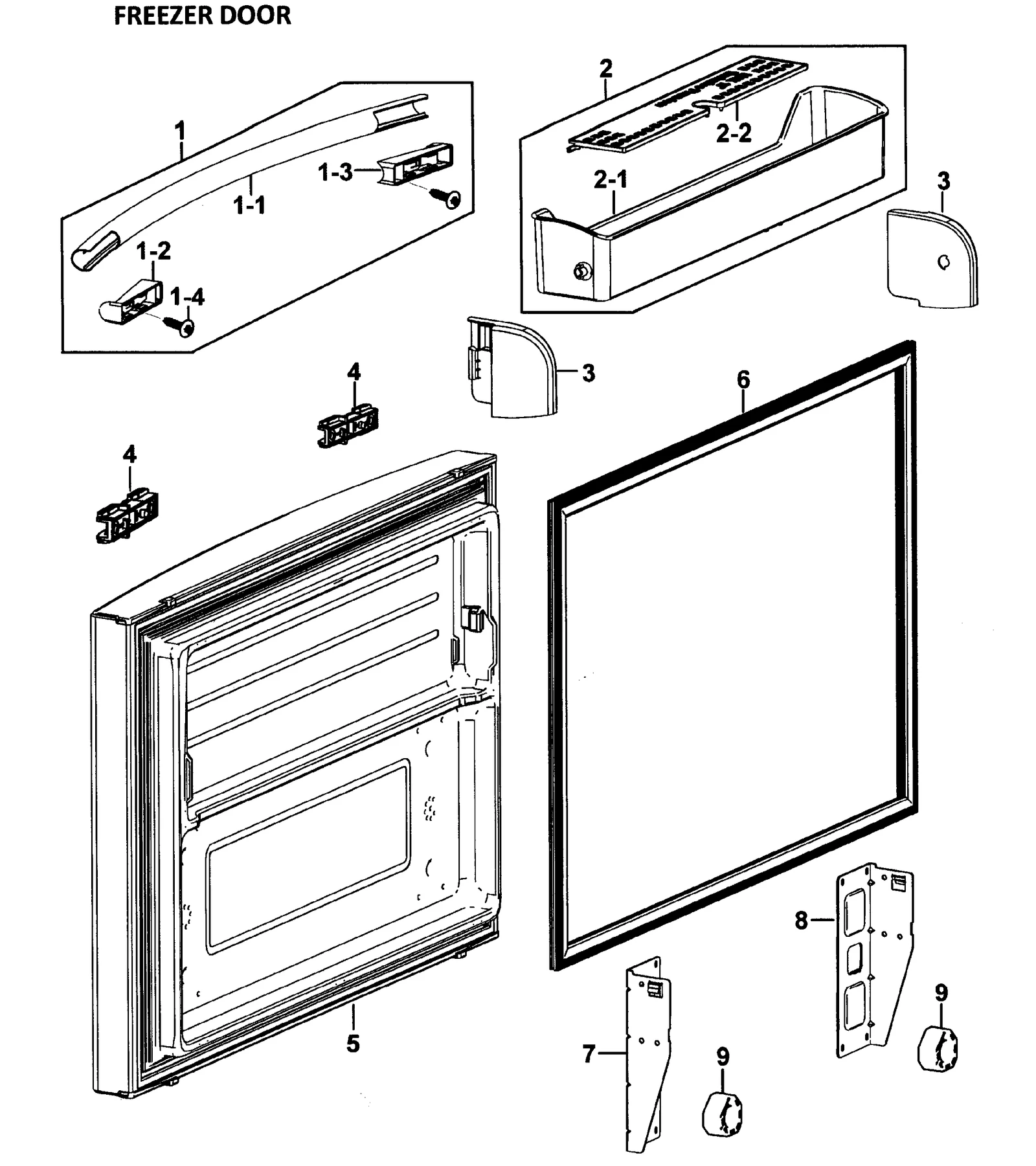 Left Handle End Cap Assembly