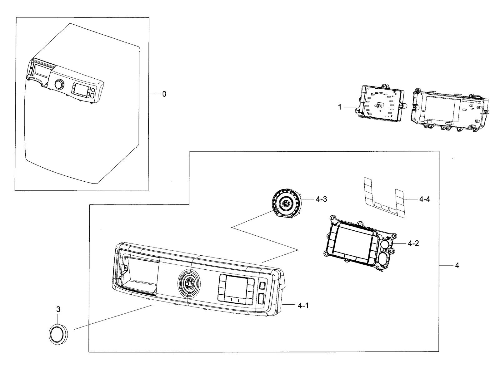 Assembly S.PANEL CONTROL;WF56H9110