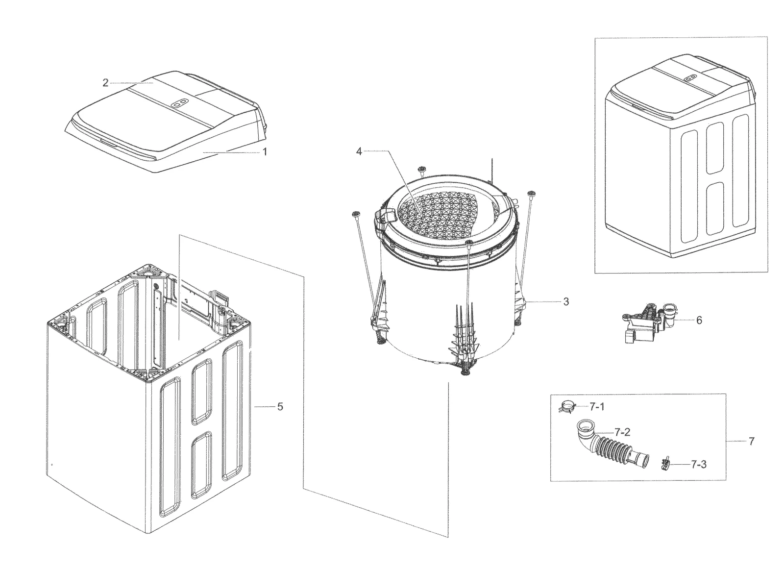 Frame Assembly WA8700K WA50K8600