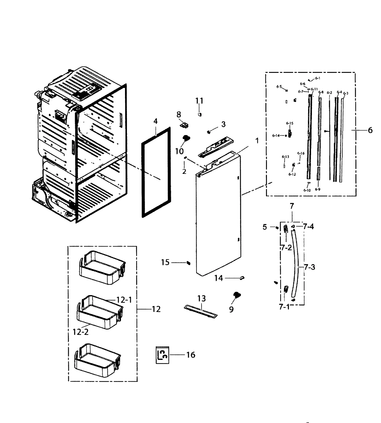 Assembly Door Foam Left