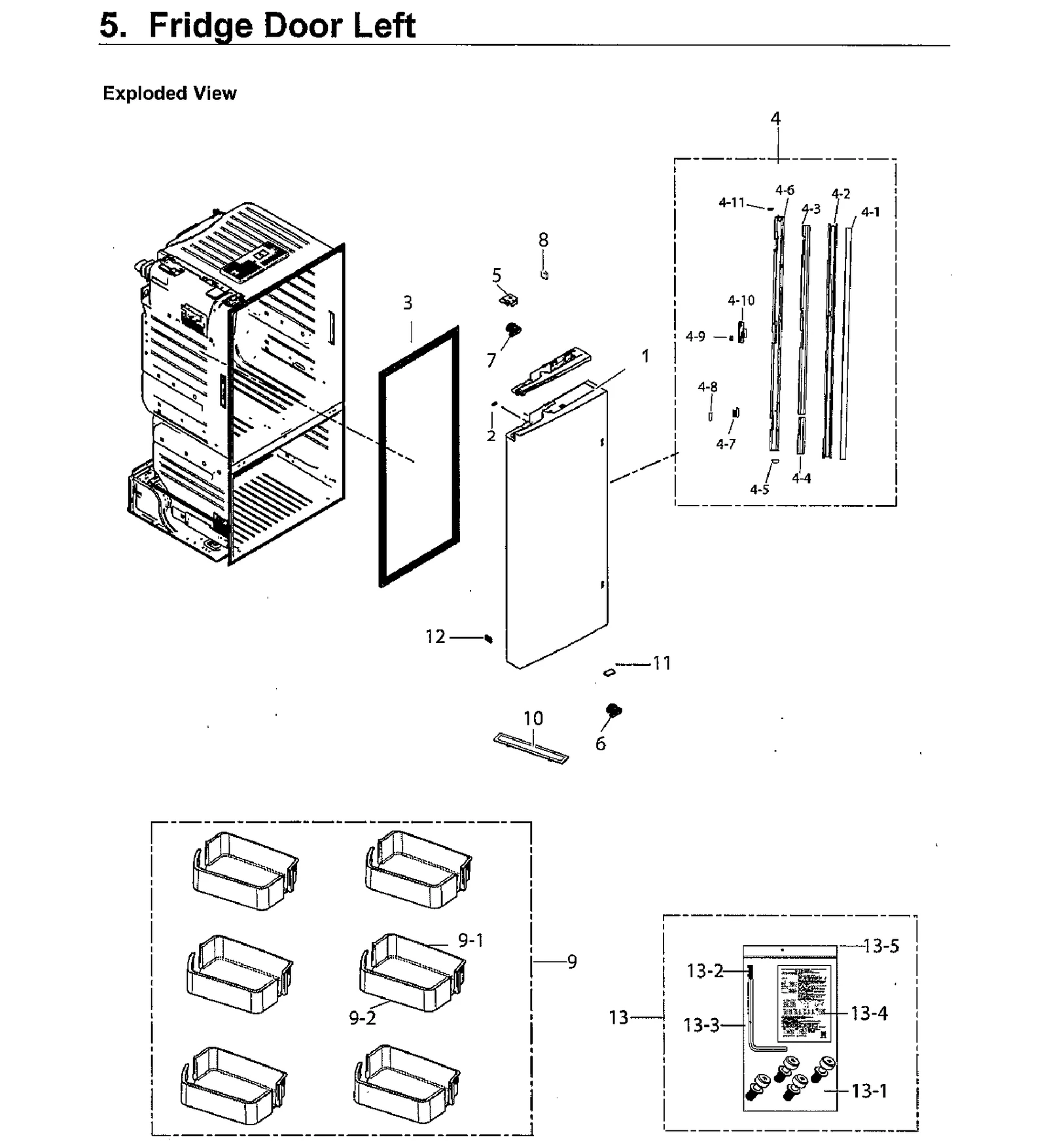 Left Door Foam Assembly