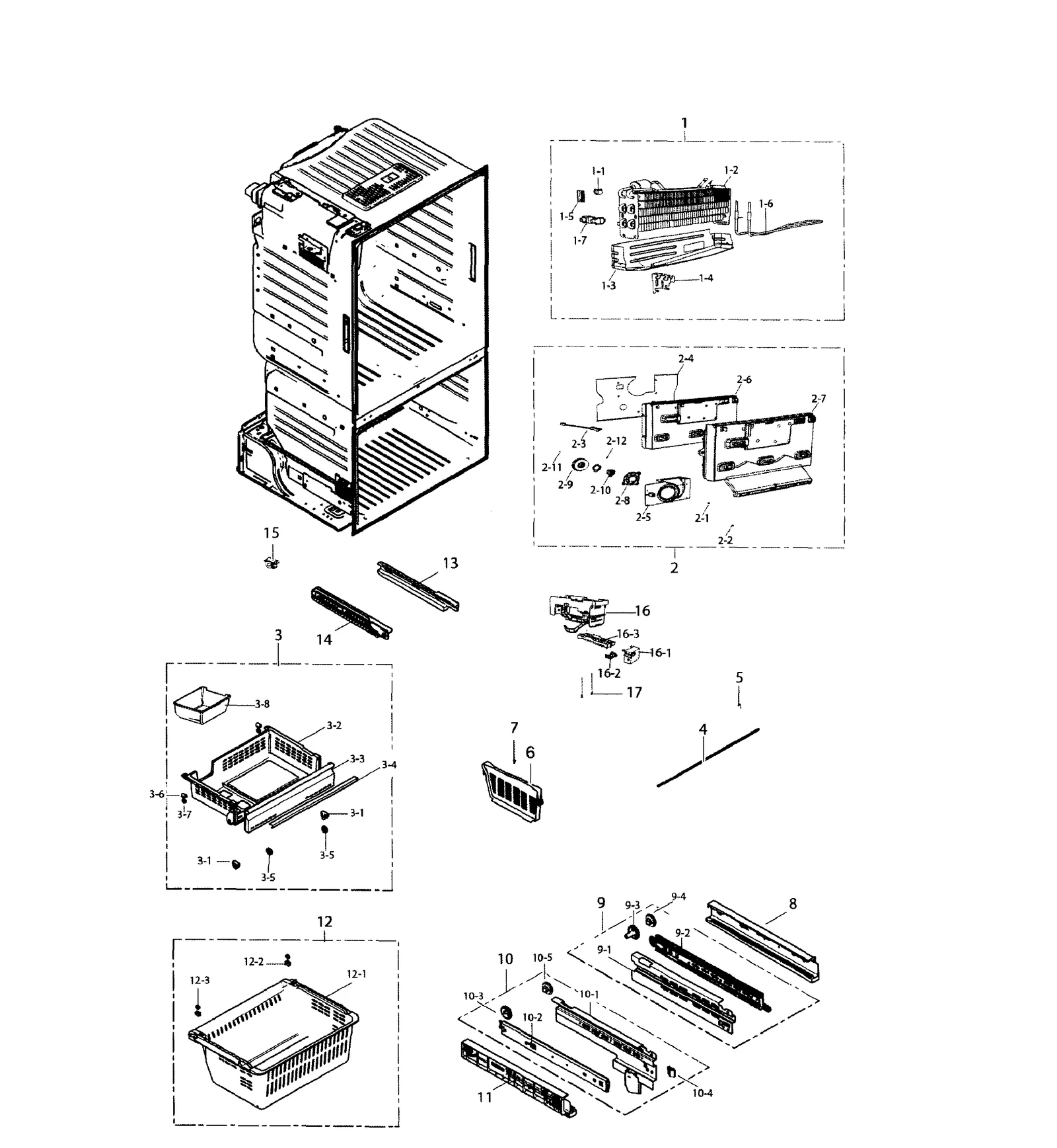 Evaporator Fan Motor Assembly