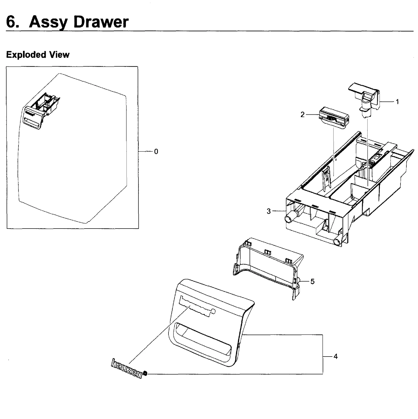 Housing Drawer Assembly