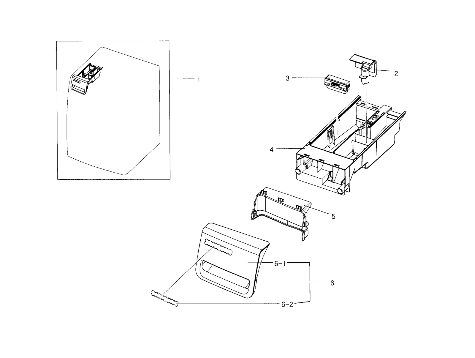 Assy Drawer;frontier4(Haze Blu