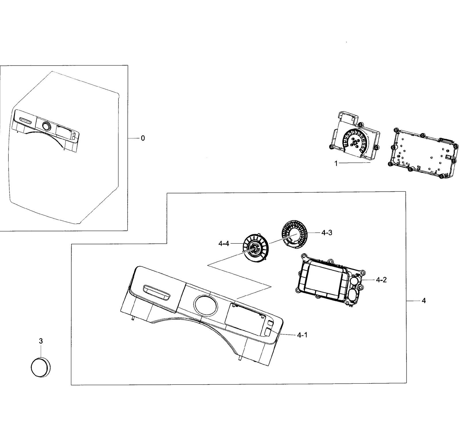 Display Printed Circuit Board Assembly FWM_INV WF6