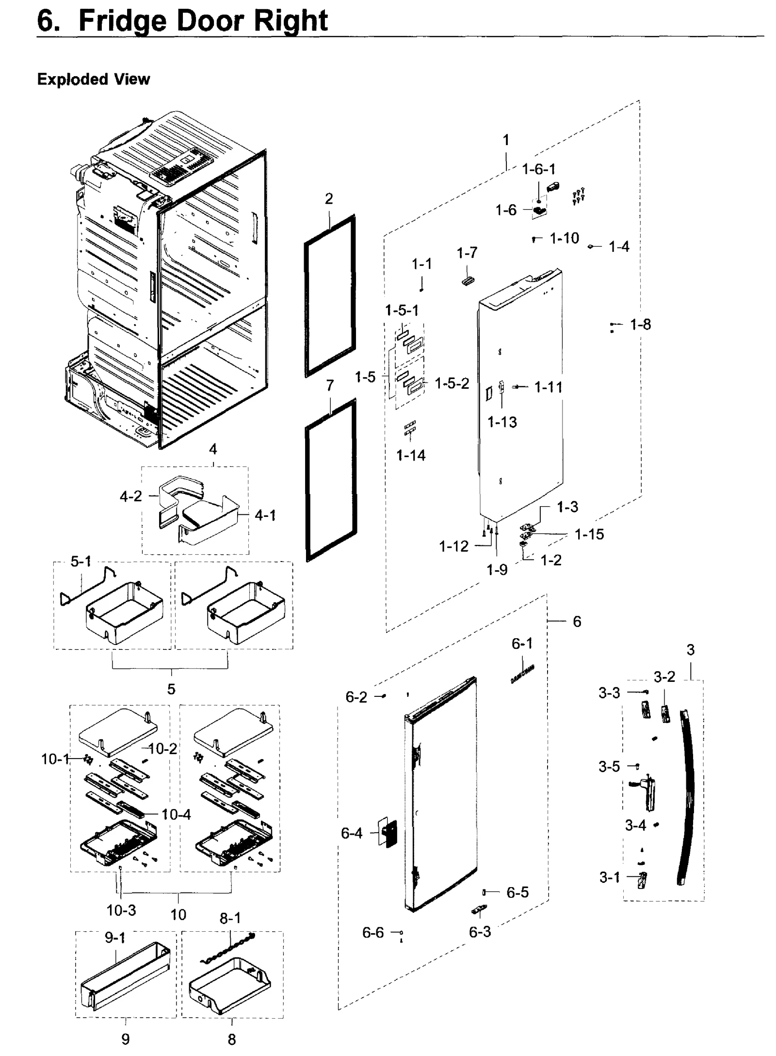 Right Door Foam Assembly