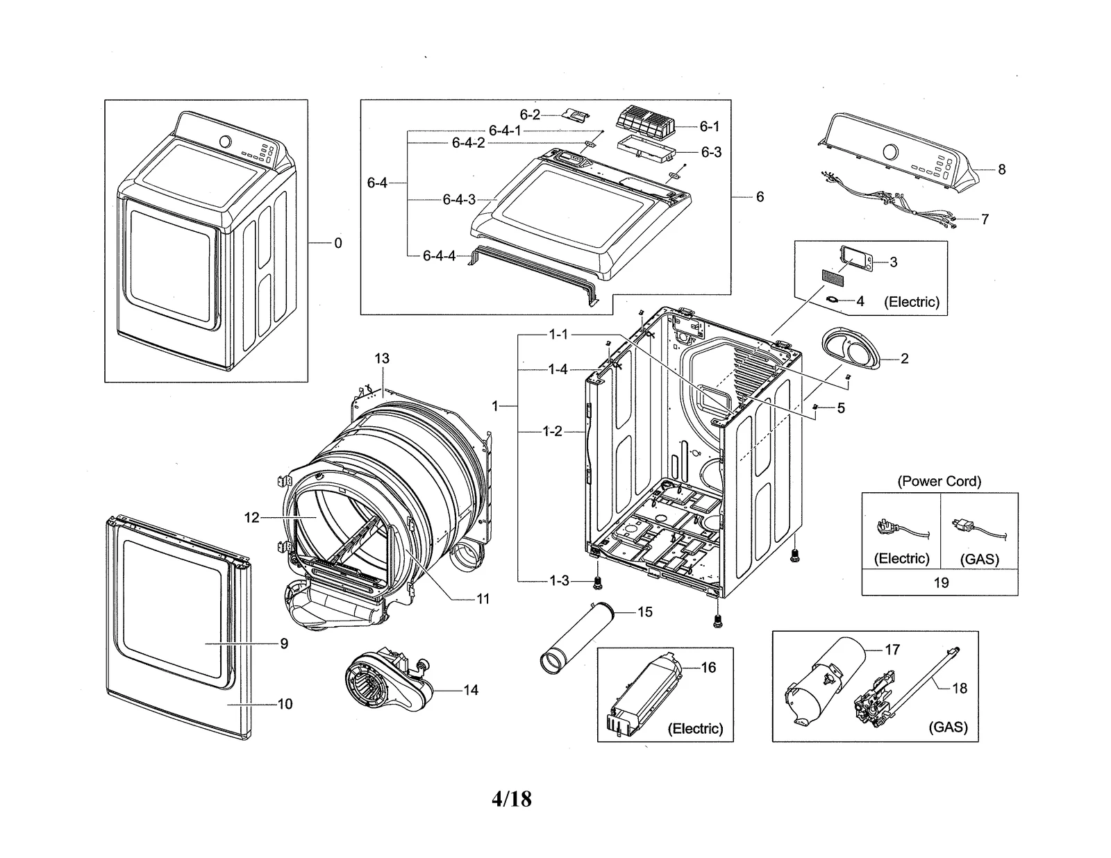 Assembly Frame DV45H7000