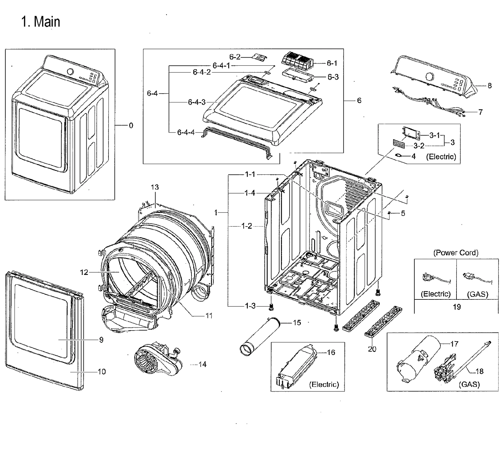 Frame Assembly DV7450M DVE50M7450P