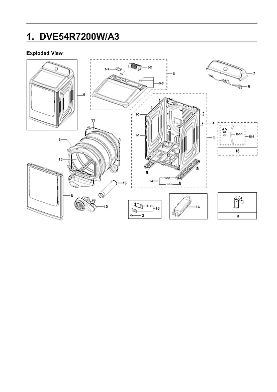 DV7 Control Parts Assembly Panel