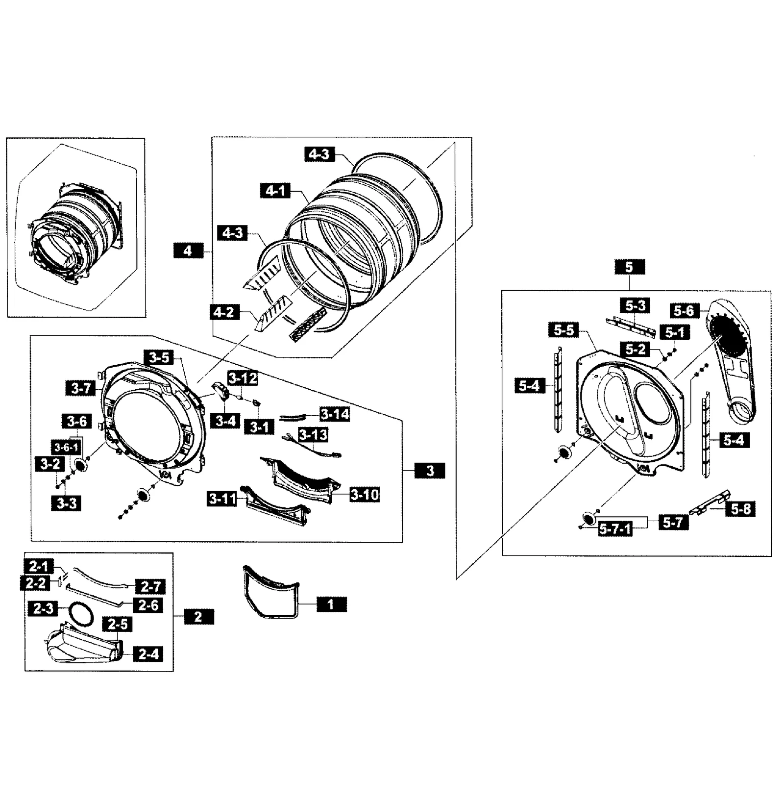 Drum Back Assembly