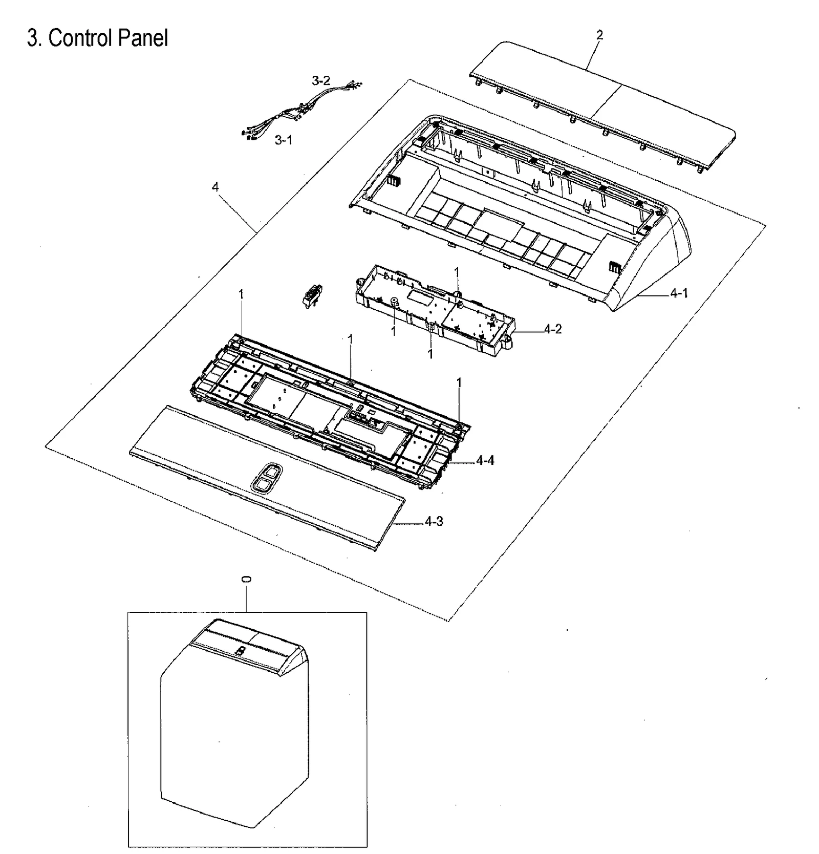 Control Semi Panel Assembly