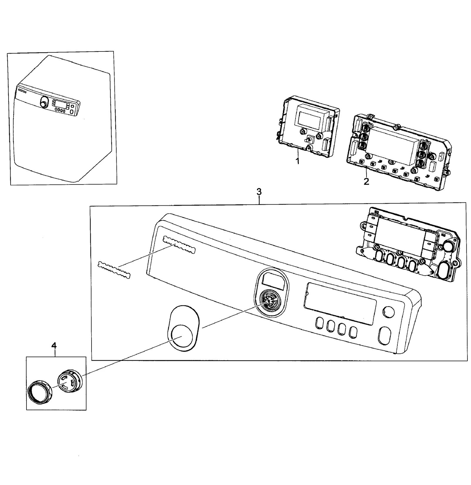 Control Assembly Semi Panel