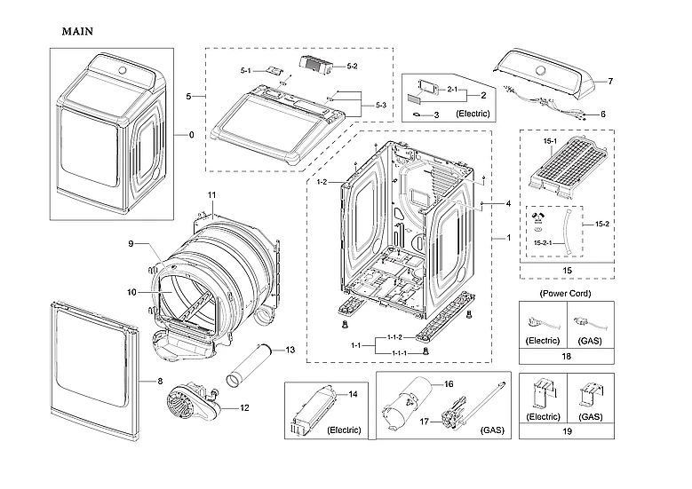Assembly Frame DVE54R760