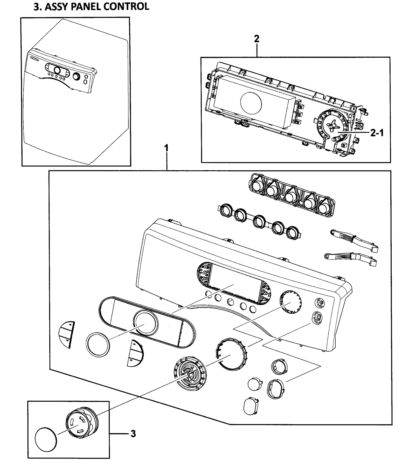 Control Semi Panel Assembly DV338AE