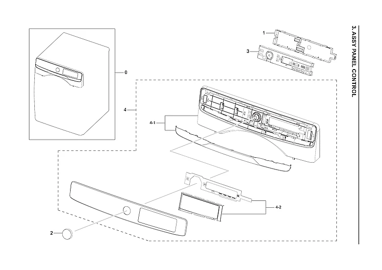 Assembly PANEL CONTROL;DVG45A6400V