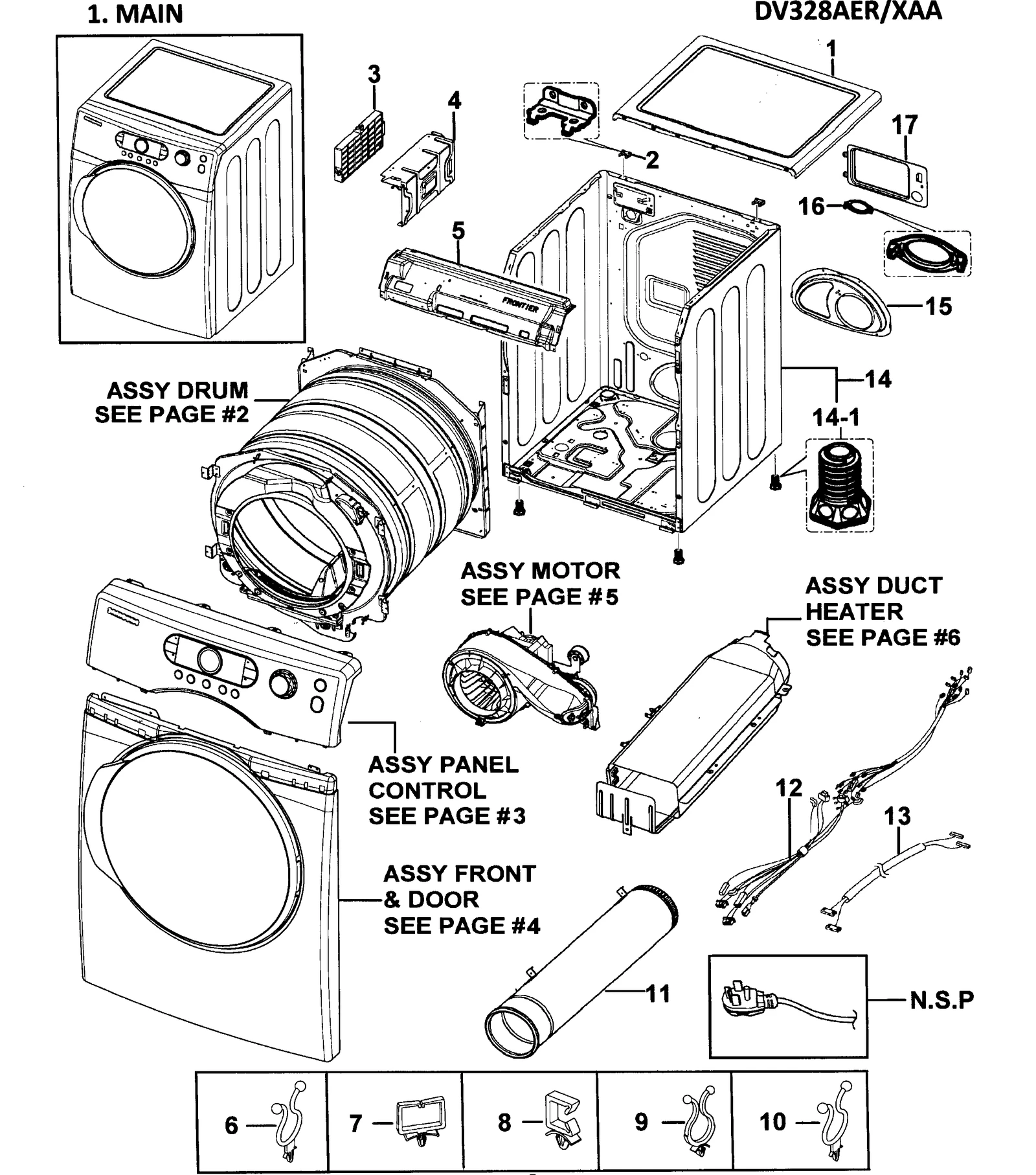 Frame Assembly DV337AER/XAA