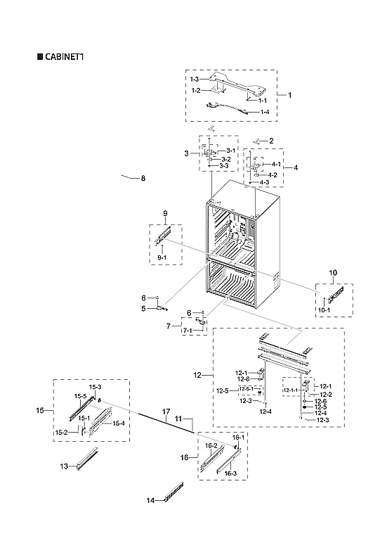 Top Table Assembly AW3 ABS Inox