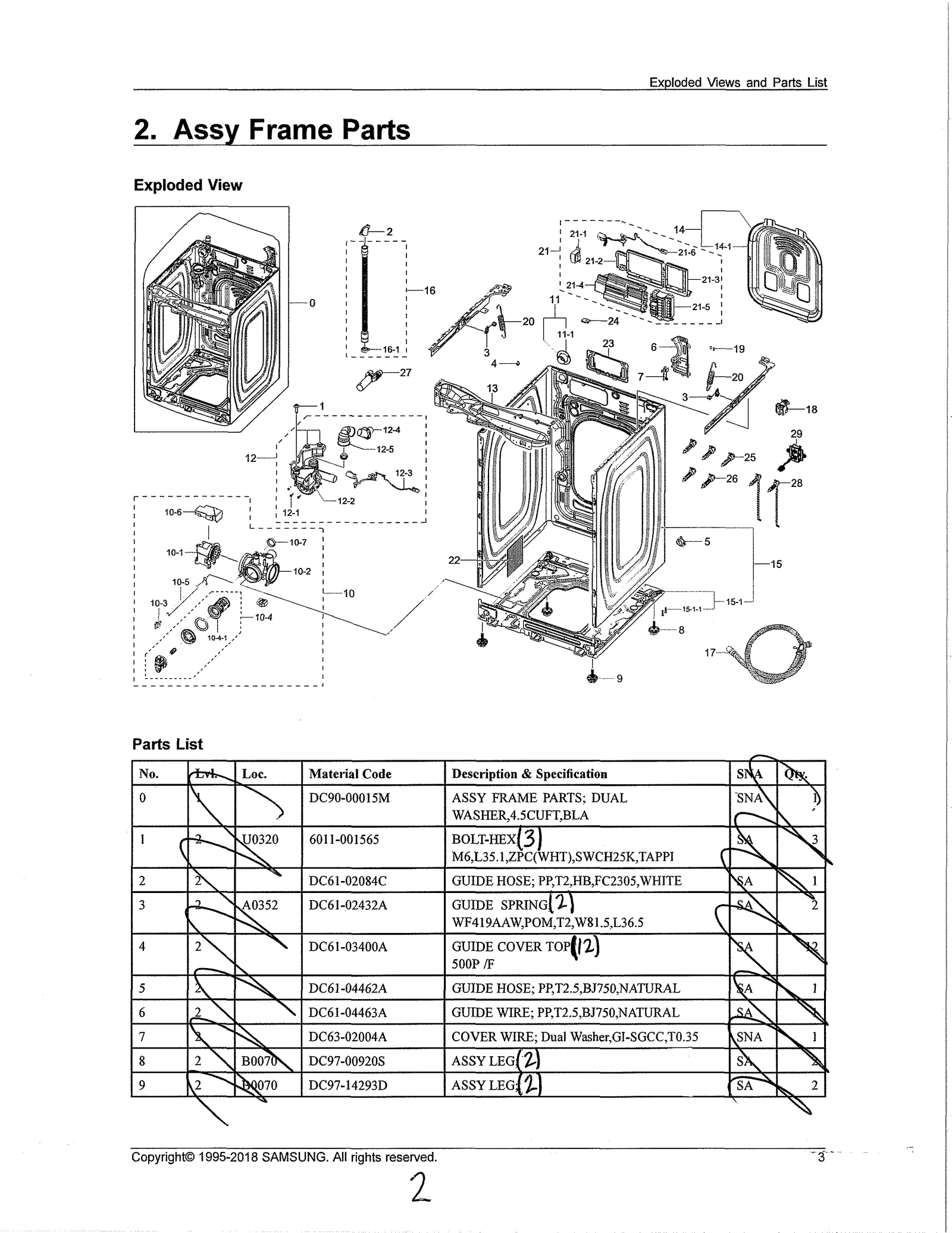 Frame Assembly Dual 4.5CU.F