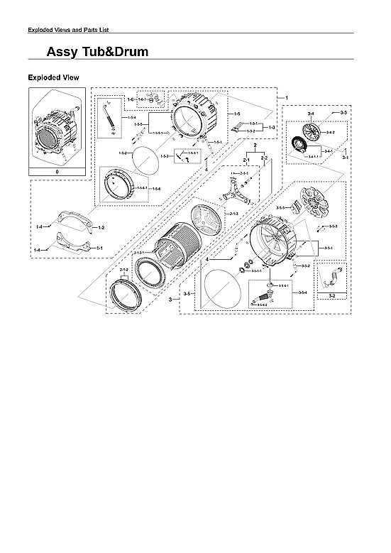 Assembly Semi Tub Back