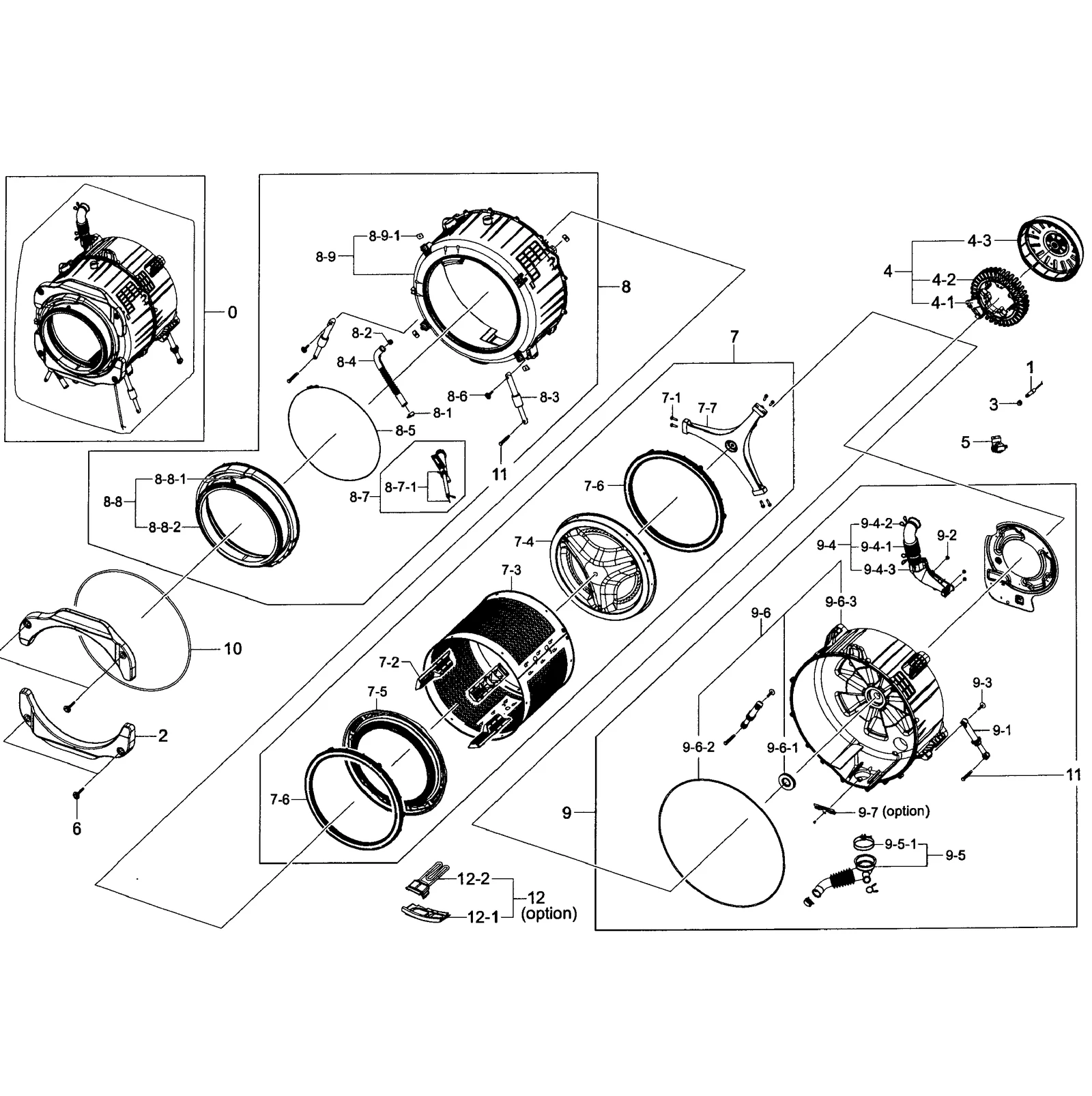Tub Back Assembly