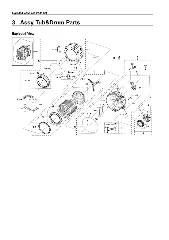 Assembly Tub Front SEHC