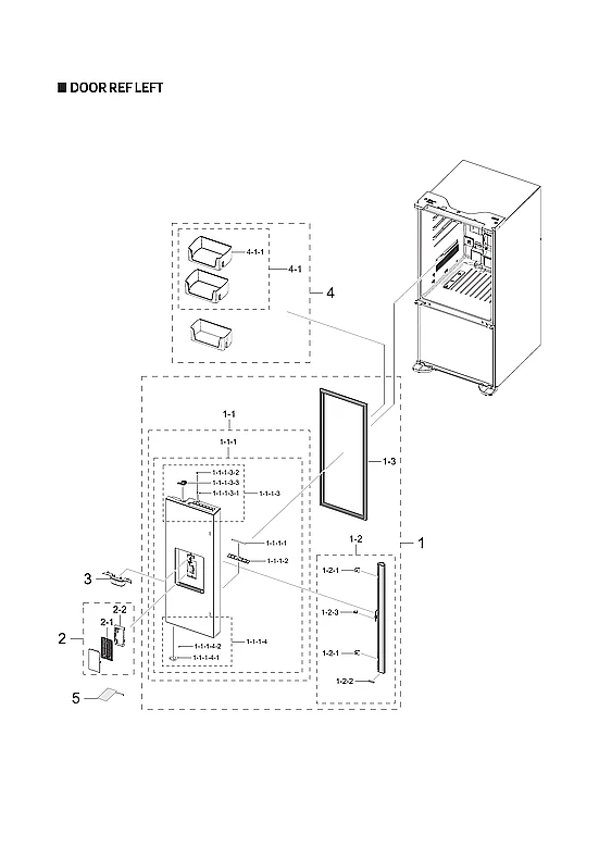 Assembly Door Foam Left