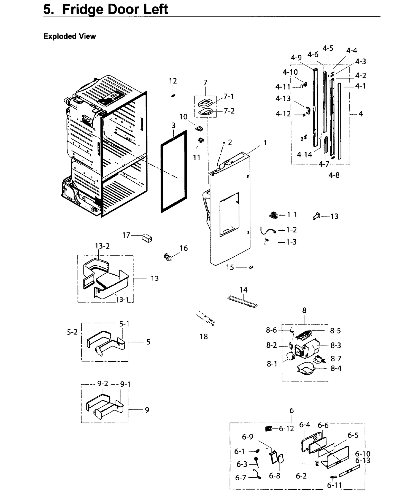 Left Door Foam Assembly
